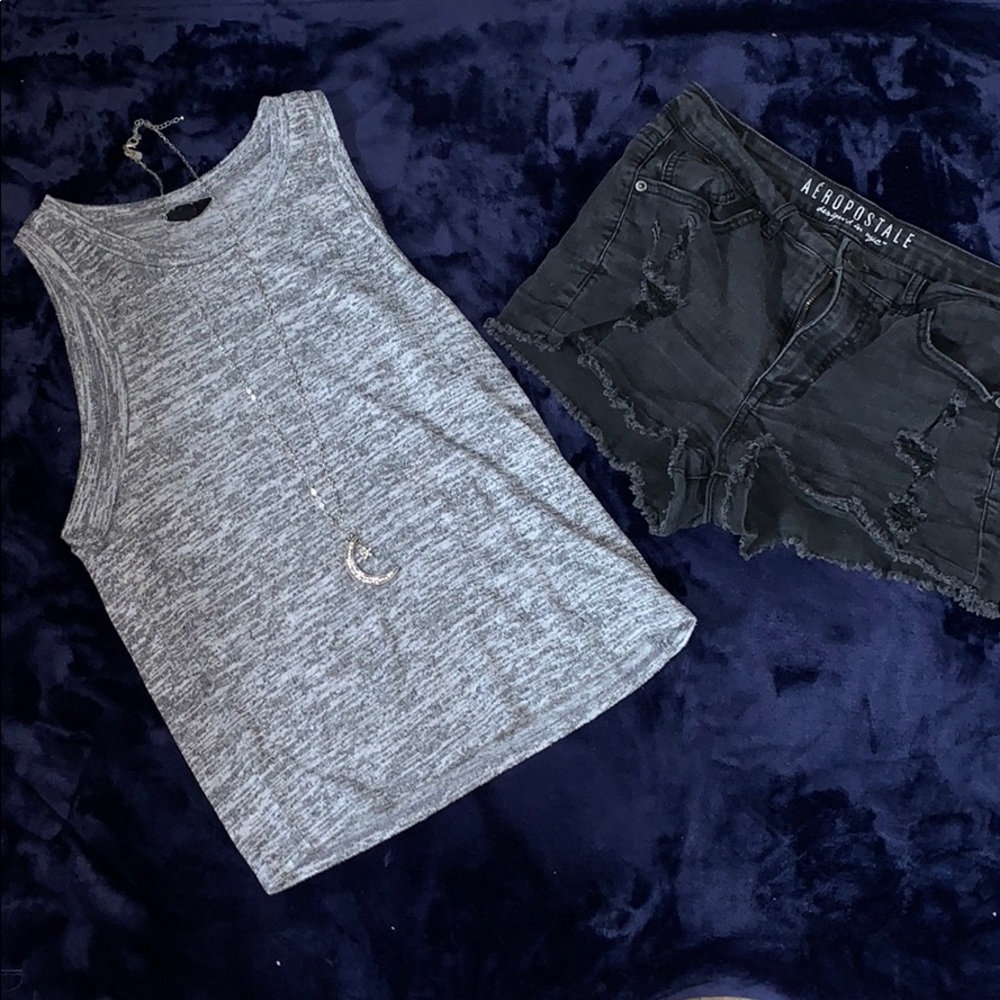 * Grey tank top